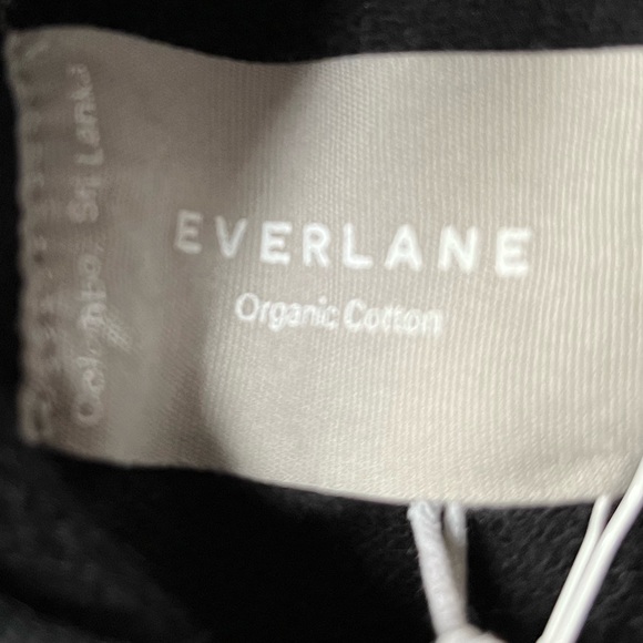 Everlane The Track Oversized Crew Sweatshirt Black Size Small Medium XLarge - Picture 3 of 7